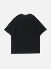 T-Shirt mit Gothic-Dämonenzähne-Print